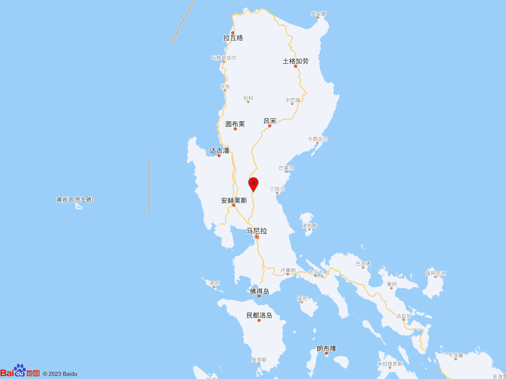 菲律宾吕宋岛（北纬15.45度，东经120.96度）发生6.0级地震